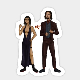 Diego and Lila Sticker